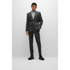 Hugo Boss Regular-fit suit in virgin-wool twill 50479545-021 Dark Grey