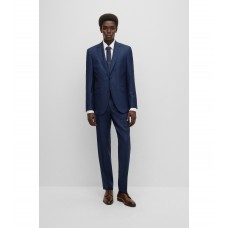 Hugo Boss Regular-fit suit in virgin-wool twill 50479545-404 Dark Blue