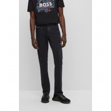 Hugo Boss Slim-fit jeans in black soft-washed denim 50479617-018 Dark Grey