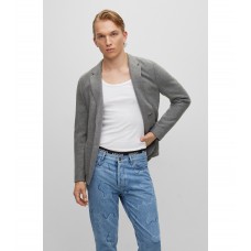 Hugo Boss Extra-slim-fit jacket in a stretch wool blend 50479639-081 Light Grey