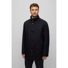 Hugo Boss Wool-cashmere coat with inner layer 50479764-402 Dark Blue