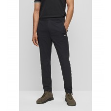 Hugo Boss Tapered-fit trousers in water-repellent stretch fabric 50480066-001 Black