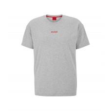 Hugo Boss Relaxed-fit pyjama T-shirt in stretch cotton with logo 50480246-035 Grey