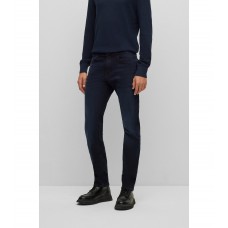 Hugo Boss Regular-fit jeans in blue-black comfort-stretch denim 50480727-403 Dark Blue