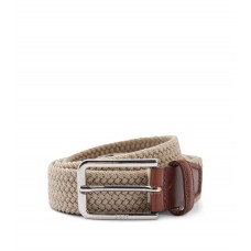 Hugo Boss Woven belt with leather facings 50481026-270 Light Beige
