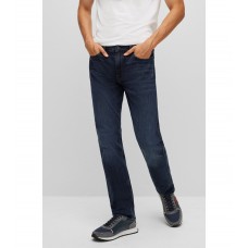 Hugo Boss Slim-fit jeans in blue-black stretch denim 50481359-410 Dark Blue