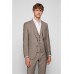Hugo Boss Three-piece slim-fit suit in virgin wool 50481690-275 Light Beige