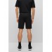 Hugo Boss Cotton-blend regular-fit shorts with embroidered logo 50482912-001 Black