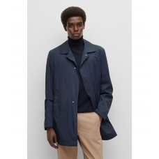 Hugo Boss Regular-fit coat in water-repellent performance-stretch fabric 50483282-404 Dark Blue