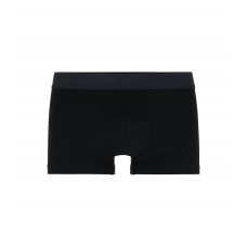 Hugo Boss Stretch-cotton regular-rise trunks with logo waistband 50483658-001 Black