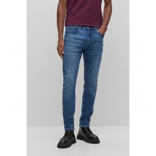 Hugo Boss Slim-fit jeans in blue supreme-movement denim 50483899-423 Blue