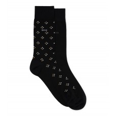 Hugo Boss Two-pack of socks in a mercerised-cotton blend hbeu50484001-001 Black