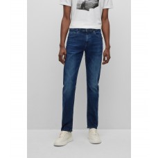 Hugo Boss Slim-fit jeans in dark-blue supreme-movement denim 50484263-414 Dark Blue