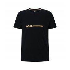 Hugo Boss Regular-fit T-shirt in cotton with UV protection 50484328-007 Black