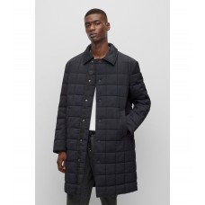 Hugo Boss Water-repellent padded jacket in a relaxed fit 50484330-001 Black