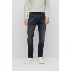 Hugo Boss Tapered-fit jeans in grey supreme-movement denim 50484623-031 Dark Grey