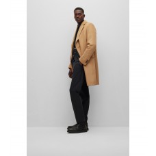 Hugo Boss Double-breasted coat in virgin wool and cashmere 50484726-260 Beige