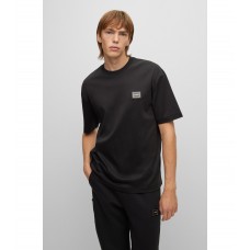 Hugo Boss Relaxed-fit T-shirt in cotton jersey with framed logo 50484749-001 Black