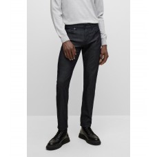 Hugo Boss Slim-fit jeans in comfort-stretch denim with cashmere 50484844-409 Dark Blue