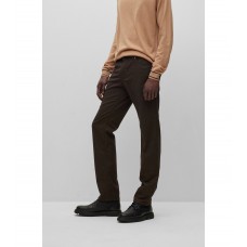 Hugo Boss Regular-fit jeans in melange stretch denim 50484936-260 Dark Brown