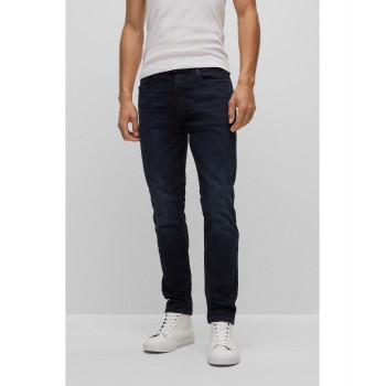 Hugo Boss Extra-slim-fit jeans in blue-black stretch denim 50485019-410 Dark Blue