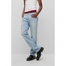 Hugo Boss HUGO | REPLAY straight-fit jeans in light-blue stretch denim 50485652-011 Light Blue