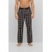 Hugo Boss Checked pyjama bottoms in cotton poplin 50485701-260 Beige