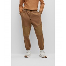 Hugo Boss Cuffed tracksuit bottoms with tonal inserts 50485780-280 Brown