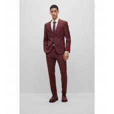 Hugo Boss Extra-slim-fit suit in performance stretch 50485856-204 Dark Brown