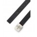 Hugo Boss Leather belt with logo plaque buckle 50486668-001 Black
