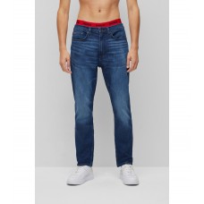 Hugo Boss Regular-fit jeans in blue comfort-stretch denim 50486696-410 Dark Blue