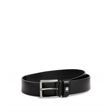 Hugo Boss Italian-leather belt with signature-stripe hardware 50486839-001 Black