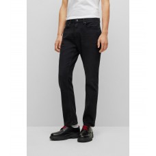 Hugo Boss Regular-fit jeans in black comfort-stretch denim 50487059-008 Black
