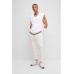 Hugo Boss BOSS x Matteo Berrettini sleeveless sweater in pure cotton with stripe details 50487474-100 White
