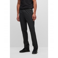 Hugo Boss Water-repellent tracksuit bottoms with zipped hems 50487554-001 Black