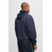 Hugo Boss BOSS x AJBXNG relaxed-fit hoodie with all-over monogram jacquard 50487659-402 Dark Blue