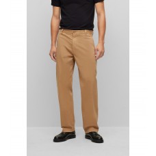 Hugo Boss Regular-fit trousers in stretch cotton 50487983-260 Beige