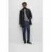 Hugo Boss Relaxed-fit coat in a melange wool blend 50488378-030 Grey