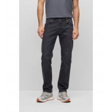 Hugo Boss Regular-fit jeans in black comfort-stretch denim 50488394-016 Dark Grey