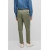 Hugo Boss Relaxed-fit trousers in a crease-resistant cotton blend 50488470-343 Khaki