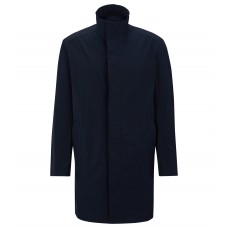 Hugo Boss Relaxed-fit coat in water-repellent fabric 50488472-404 Dark Blue