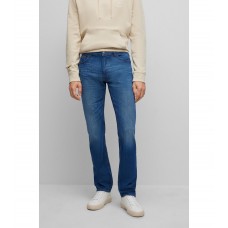 Hugo Boss Regular-fit jeans in blue Italian cashmere-touch denim 50488524-434 Blue