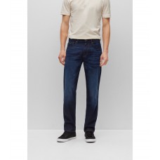 Hugo Boss Dark-blue jeans in super-soft comfort-stretch denim 50488527-413 Dark Blue
