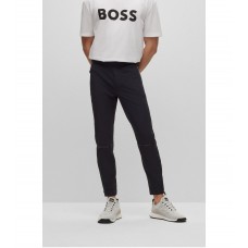 Hugo Boss Tapered-fit tracksuit bottoms with decorative reflective details 50488579-001 Black
