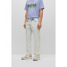 Hugo Boss Relaxed-fit jeans in pale blue rigid denim 50489653-459 Light Blue