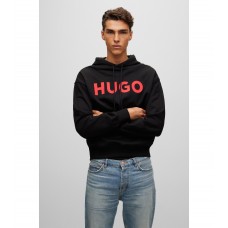 Hugo Boss Unisex relaxed-fit hoodie in organic cotton 50490614-001 Black