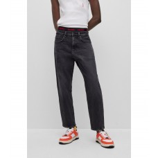Hugo Boss Regular-fit jeans in black comfort-stretch denim 50490823-010 Dark Grey
