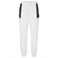 Hugo Boss Relaxed-fit tracksuit bottoms with contrast inserts 50490875-100 White