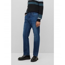 Hugo Boss Blue jeans in Italian cashmere-touch denim 50490997-421 Blue