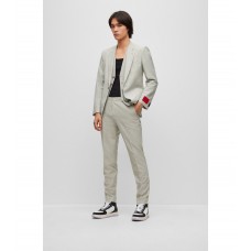 Hugo Boss Three-piece extra-slim-fit suit in performance fabric 50491035-104 Light Beige